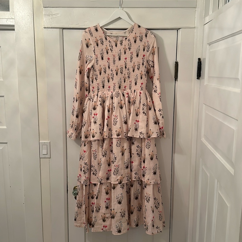 Meadows Floral Printed Tiered Dress - Picture 4 of 10